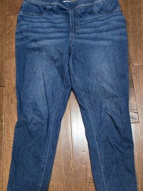 Time and Tru Dark Blue Stretch Jeggings Capris